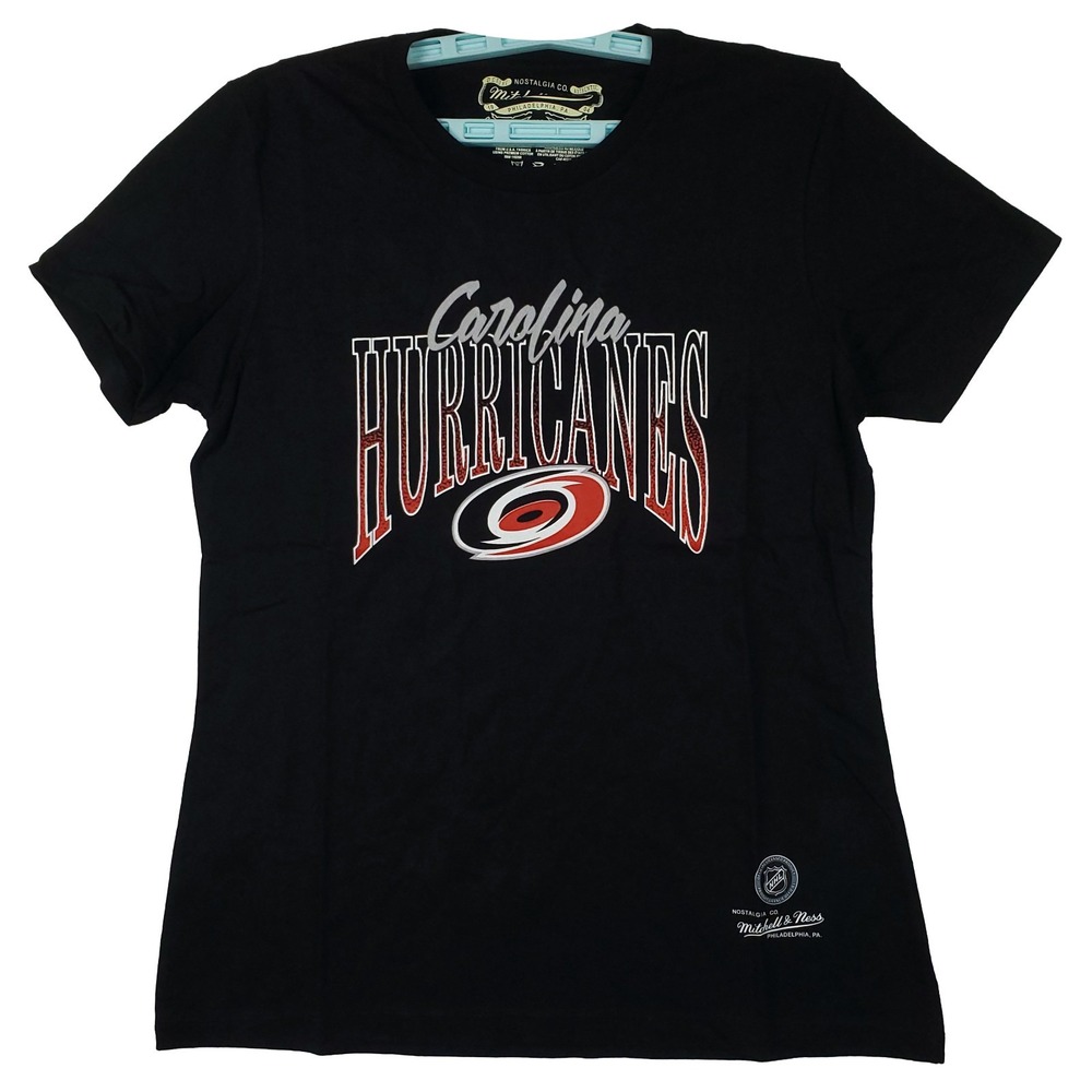 Carolina Hurricanes Mitchell & Ness NHL Womens XL XLarge Shirt Black NWT